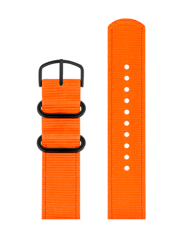SIGNAL ORANGE RECYCLED STRAP 20 MM