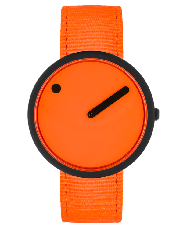 40 mm / Signal Orange dial / Signal Orange recycled strap