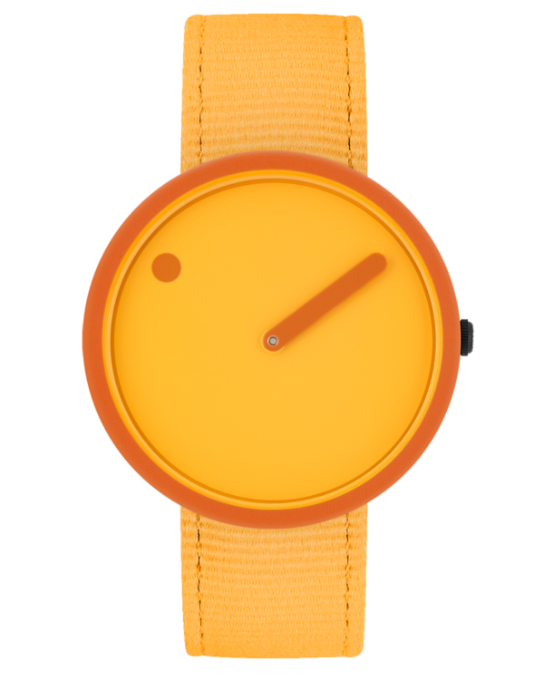 40 mm /Burnt Yellow dial / Burnt Yellow recycled strap