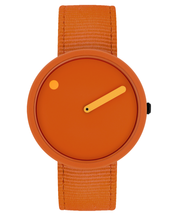 40 mm /Burnt Orange dial / Burnt Orange recycled strap